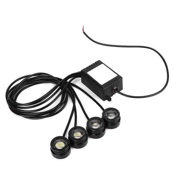 YAHHU 12V 6W 4in1 LED Eagle Eye Emergency Strobe Lamp Wireless DRL Remote Control Daytime Running Light 16 Flash Modes Universal Fit (6.69 inches / 17 cm)