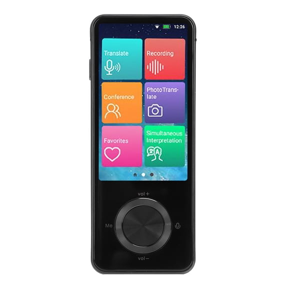 YAHHU 137 Languages Translator Device, Portable Instant 2-Way Voice Translator with Offline & Photo Translation, Touchscreen Smart Electronic Dictionary for Travel, Business, and Learning, Black