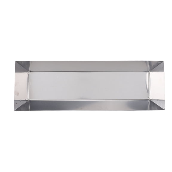 YAHHU 14 Inch / 35.5 cm Mud Pan 210 Stainless Steel High Strength Drywall Tool Tray Bucket For Cement Mortar Putty Paint Mixing Heavy Duty Professional Grade Masonry Rectangle Silver Easy Clean New