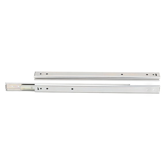 YAHHU 14 Inch Drawer Slides, 2 Pcs Full Extension Ball Bearing Side Mount Drawer Slide Rails Heavy Duty 3 Fold Steel Hardware Runners for Cabinet Furniture (13.78 in / 350 mm)