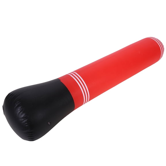 YAHHU 150cm / 59 inches Inflatable Stress Punching Tower Bag Boxing Free Standing Sand Base with Pump Red/Black for Adults Kids MMA Fitness Kickboxing Home Workout Cardio Training Equipment