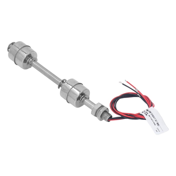 YAHHU 150mm / 5.91 inches Double Ball Water Level Controller Stainless Steel Dual Ball Float Switch Water Level Sensor 0-110V