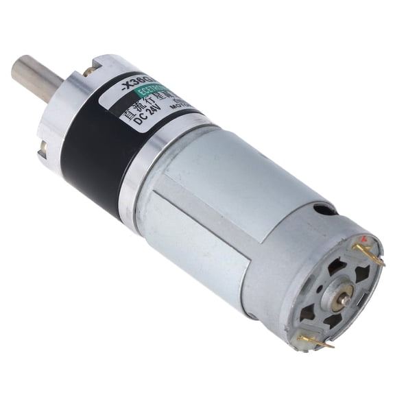 YAHHU 15W Planetary Gear Motor DC Micro Speed Reduction CW CCW Small Motor 24V 200 RPM (5.51 inches / 14.00 cm)