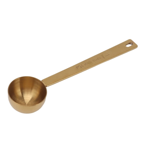 YAHHU 15ml Stainless Steel Coffee Measuring Spoon with Long Handle Accurate 304 Stainless Steel Scoop for Coffee, Milk & Fruit Powders