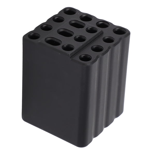 YAHHU 16Hole Screwdriver & Tool Organizer ABS Desktop Rack, FlameRetardant, MultiPurpose, Compact Repair Tool Shelf