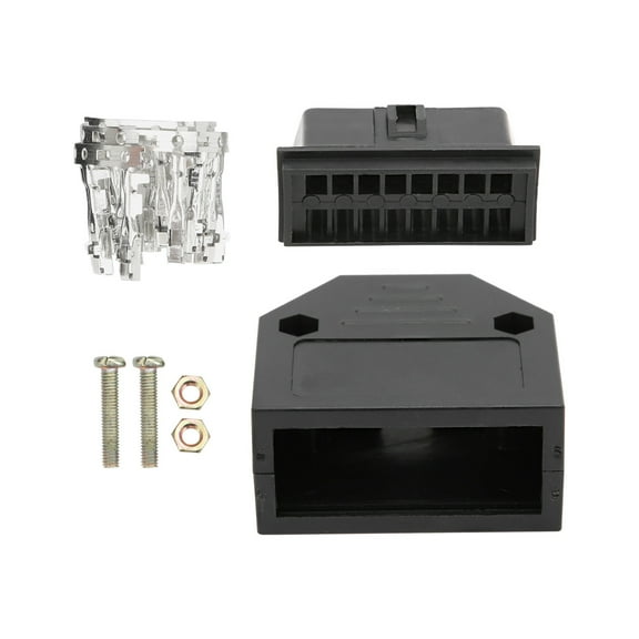 YAHHU 16-Pin Universal OBD2 Plug Male Connector Adapter Kit for Automotive Diagnostic Scan Tool, High-Quality ABS Material J1962F ELM327 Car Interface Code Reader Accessory
