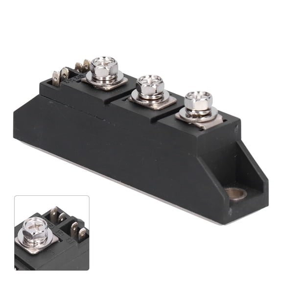 YAHHU 1600V Bridge Rectifier High Accuracy Rectification Power Module Electronic Component MTC25A for Electrical Circuits, 3.94 inches / 10 cm Length, 1 Count