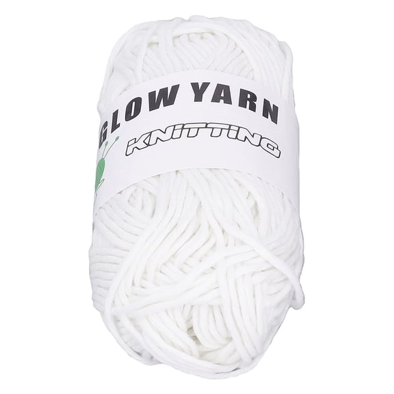 YAHHU 164ft / 50m Luminous Chunky Yarn DIY Polyester Weave Glow In The Dark Knitted Yarn For Carpet Sweater Hat Crafting Projects, Illuminating Thread For Creative DIY Arts And Crafts