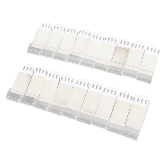 YAHHU 18 Pcs Vinyl Record Wall Mount Self Adhesive Clear Display Shelf, 15 inches / 38.1 cm