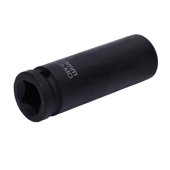 YAHHU 19mm / 0.75 Inch Thin Wall Impact Socket, 1/2 Inch Drive 6 Point CR-MO Steel Tool for Automotive Maintenance and Repairs