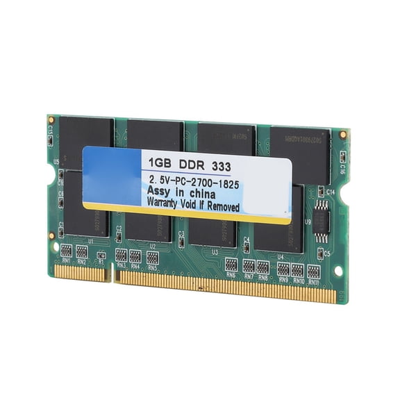 YAHHU 1G 333MHz Laptop RAM for DDR PC-2700 Notebook Full Compatibility for Intel and AMD Motherboards