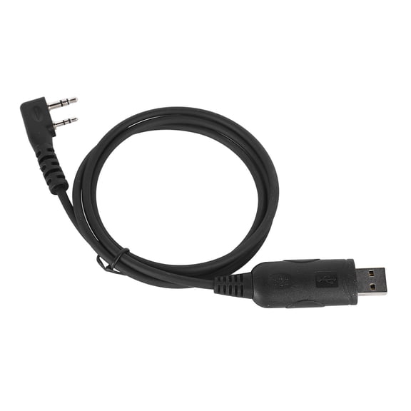 YAHHU 1M USB Programming Cable Flexible Stable Connection Walkie Talkie Frequency Write Line For Kenwood Two-Way Radios, Durable PU Material, Fast Transmission, Black (39.37 inches / 1m)