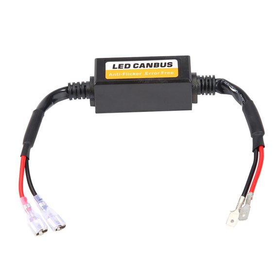 YAHHU 1Pair H1 H3 Canbus LED Headlight Fog Light Decoder Device Anti Flicker Resistors Error Canceller Kit Eliminates Dashboard Messages (10.24 inches / 26.0 cm) [cite: 1, 11]