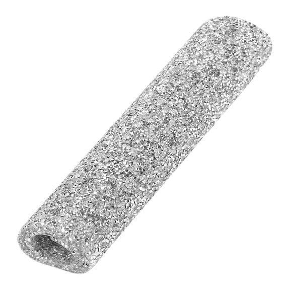 YAHHU 1Pcs DIY Sliver Plastic Rhinestone Ribbon Diamond Mesh Net Drill Roll for Crafts Clothes Decoration Accessories Wedding Cake Embellishment (15.8 inches / 40.1 cm)