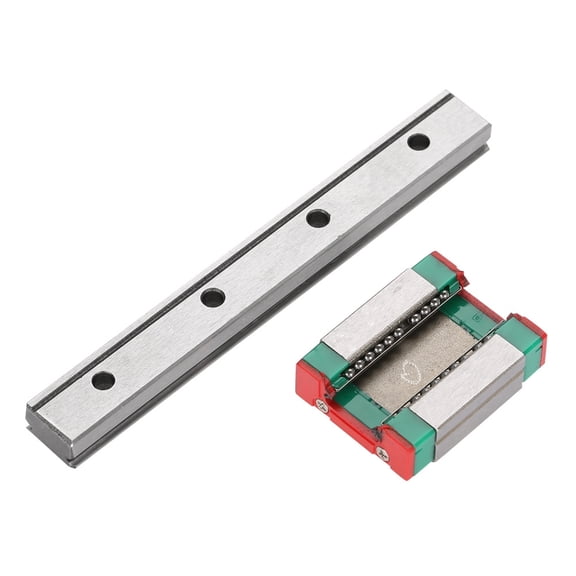 YAHHU 1pc LML12B Miniature Linear Rail Guide 12mm Width Slide Block (100mm / 3.94 inches) Bearing Steel Linear Motion Rail for Small Precision Equipments