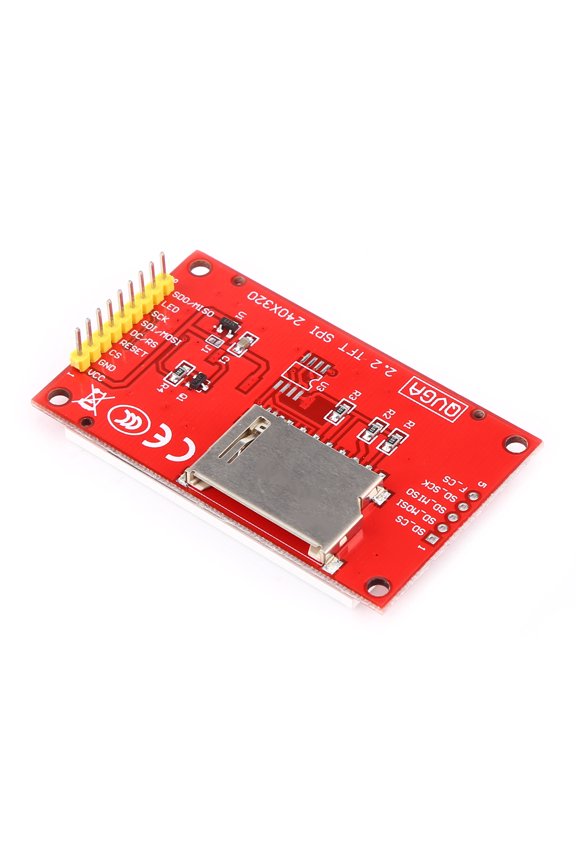 YAHHU 2.2 Inch SPI Serial Port TFT LCD Screen Display Module Board 240x320 Resolution ILI9341 Driver 5V/3.3V Compatible for Arduino DIY Projects (2.16 x 1.57 in / 55 x 40 mm Display)