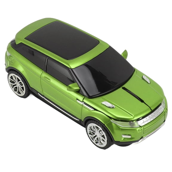 YAHHU 2.4G Wireless Car Mouse Green 1600 DPI 3D Optical Gaming Computer Mice Plug and Play for PC Mac Laptop