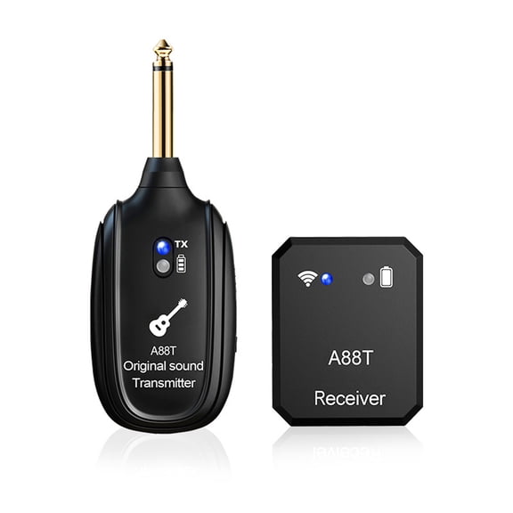 YAHHU 2.4G Wireless In-Ear Monitor System A88T Transmitter Receiver Set Auto Pairing Plug & Play Low Latency 4.3 inches / 11 cm Portable Receiver for Studio Band Live Performance