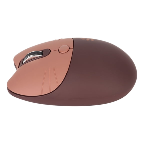 YAHHU 2.4G Wireless Mouse Brown Cute Cat Design Mute Portable 3 Levels DPI Optical Ergonomic Mice for Laptop Computer Mac PC Office Home Travel (Battery Not Included) 4.09x2.68x1.50 in / 10.4 cm