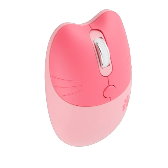 YAHHU 2.4G Wireless Mouse Sakura Pink Cute Cat Design Mute Portable 3 Levels DPI Optical Ergonomic Mice for Laptop Computer Mac PC Office Home Travel (Battery Not Included) 4.09x2.68x1.50 inches