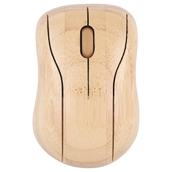 YAHHU 2.4GHz Wireless Connection Plug and Play Bamboo Wood Computer Control Devices for Office Mouse with 10 meters 32.8 ft Range OTG Support Eco-friendly Optical Tracking Technology Portable Size