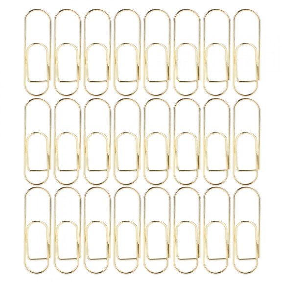 YAHHU 2 Box Simple Metal Pen Clip Notebook Bills Pencil Holders Paper Clip Stationery Tool, Gold [cite: 6]