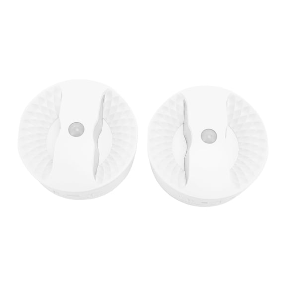 YAHHU 2-Pack LED Motion Sensor Night Lights, Smart Linkage Rechargeable Battery Operated, Warm White 3000K, Magnetic Adjustable Brightness Step Lights for Wardrobe, Stairway, Corridor
