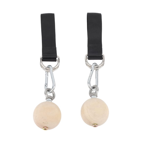 YAHHU 2-Pack Pull-Up Power Ball Set  Stainless Steel & Pine Climbing Holds, Durable Outdoor Training Balls with Chain, Ideal for Upper Body Strength