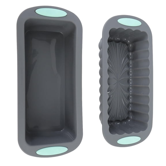 YAHHU 2Pack Silicone Loaf Pan  NonStick, HeatResistant Baking Tray for Bread, Cakes, Brownies & Meatloaf  Dishwasher Safe, Oven & Microwave Friendly