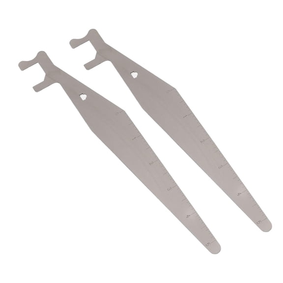 YAHHU 2Pack Stainless Steel Pry Bar Tool Set MultiFunctional Fire & Repair Lever Kit, Lightweight & RustProof