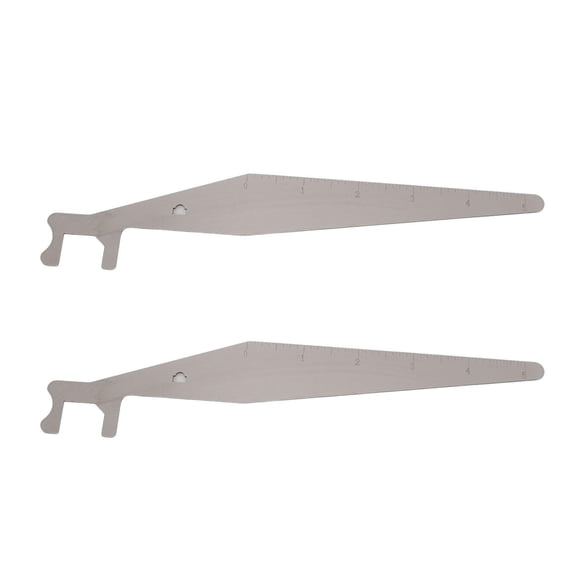 YAHHU 2Pack Stainless Steel Pry Bar Tool Set MultiFunctional Fire & Repair Lever Kit, Lightweight & RustProof