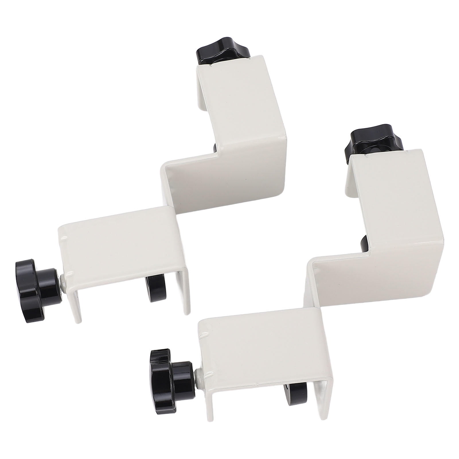YAHHU 2‑Pack Thickened Iron Woodworking Right‑Angle Clamp – 90° L & T Joint Support with Double Clamp, 0.8‑4.2 cm Grip, Cushioned Pads, Rust‑Resistant