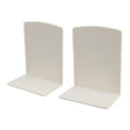 thumbnail image 1 of YAHHU 2‑Pack White Plastic Bookends – Sturdy for Books, Magazines, CDs & More, 1 of 7