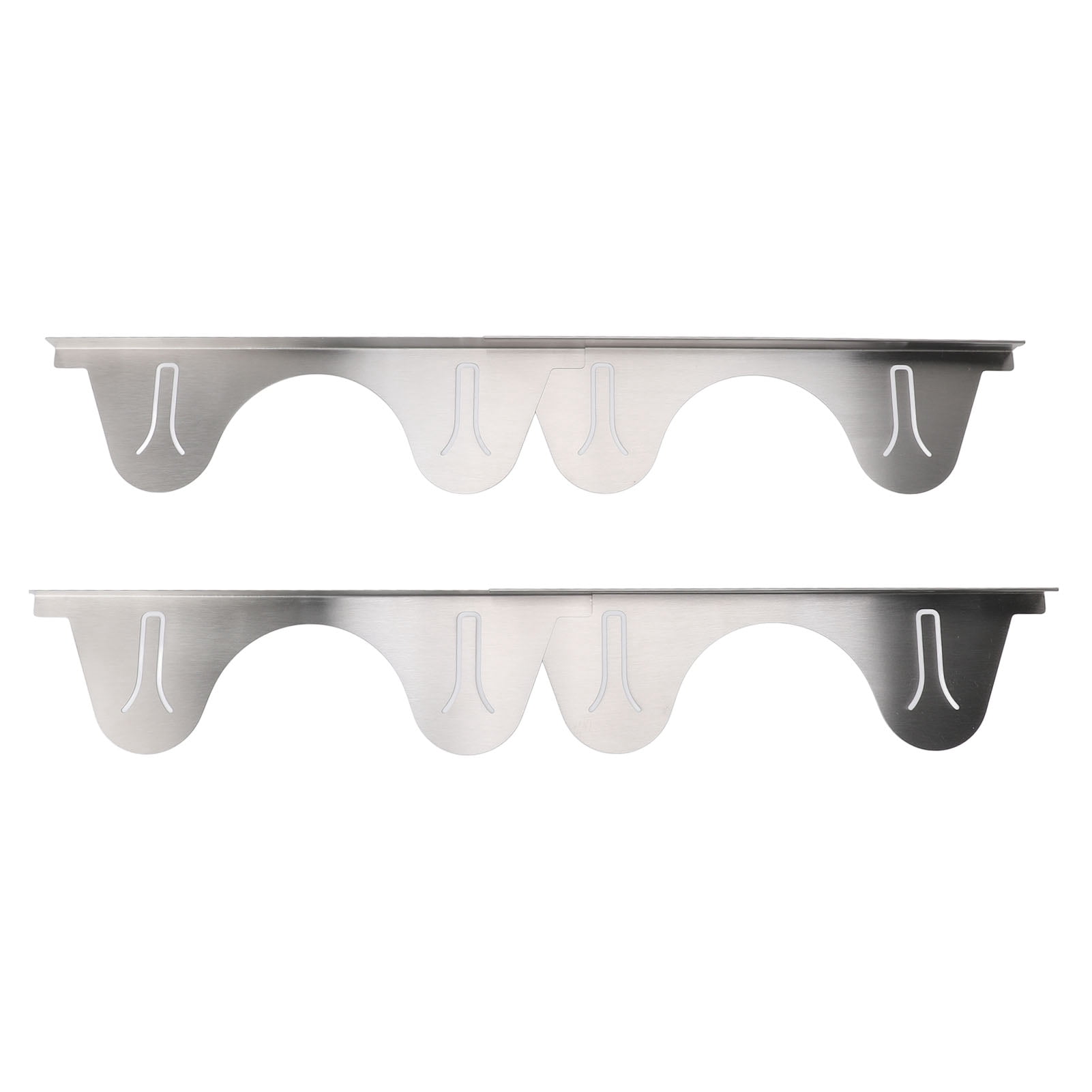 YAHHU 2 Pairs Stainless Steel Retractable Stove Gap Cover, Adjustable Oven Side Gap Filler Guard For Kitchen Counters, 13.78 to 27.56 inches / 35-70 cm, Heat Resistant, Silver Finish