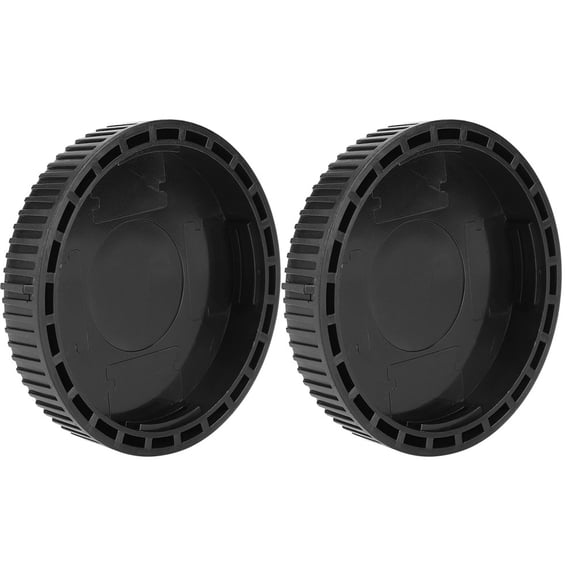 YAHHU 2 Pcs Black Universal DSLR Camera Rear Lens Cover Cap Set for Nikon Z6, Z7, and Z Mount Cameras (10 inches / 25.4 cm)
