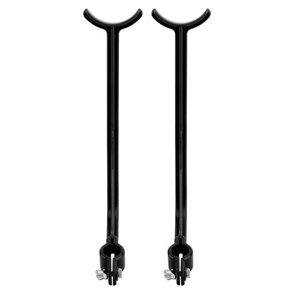 YAHHU 2 Pcs Golf Swing Trainer Alignment Training Aid for Wrist Control and Posture Correcting, Practice Tools with Adjustable Ambidextrous Design, Black (10.24 inches / 26 cm Length)
