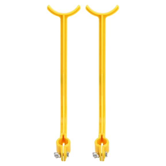 YAHHU 2 Pcs Golf Swing Trainer Alignment Training Aid for Wrist Control and Posture Correcting, Practice Tools with Adjustable Ambidextrous Design, Yellow (9.06 inches / 23 cm Length)