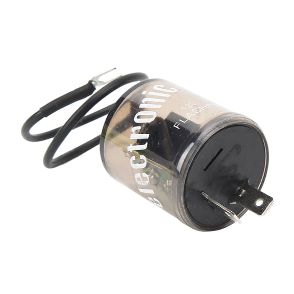 YAHHU 2-Pin Electronic Flasher Relay Switch for LED Turn Signal Lights Bulbs DC12V Universal Fitment for Car and Motorcycle Automotive Replacement Part SI-AT33014