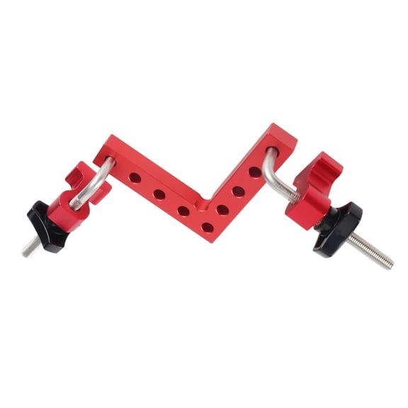YAHHU 2 Sets 90 Degree Positioning Square Right Angle Fixture Woodworking Splicing Clamp Accessories, Aluminum Alloy Carpentry Height Ruler L-Shape Tool, 3.94 inches / 100 mm
