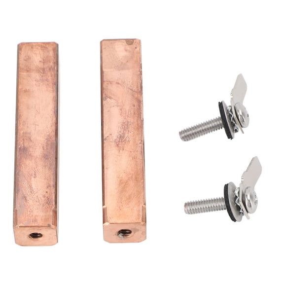 YAHHU 2 Sets Swimming Pool Copper Electrodes Replacement, Effective Ionization Parts for Power Ionizer Chamber, Low Power Consumption, 6.53 oz / 185 g