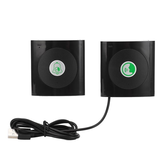 YAHHU 2 Way Voice Intercom Wireless Doorbell System, 108 dB, Long Range Home Hospital Pager, Built-in Battery