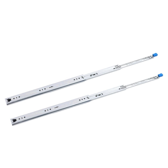 YAHHU 20 Inch Heavy Duty Drawer Slides with Lock, 264 Lbs Capacity 3 Fold Full Extension Ball Bearing Slide Rails for RV Truck Industrial Cabinets, Side Mount, 1 Pair