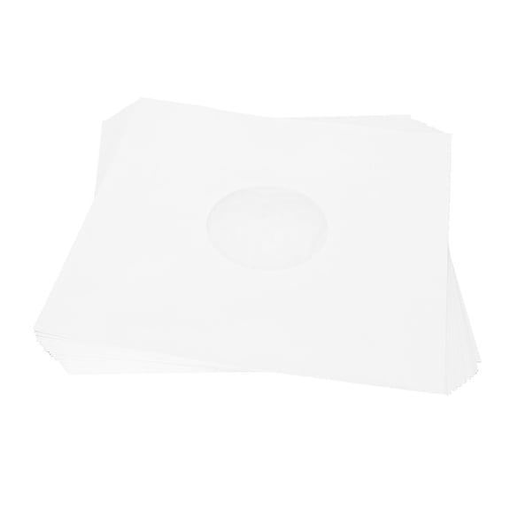 YAHHU 20 Pcs 12 Inch Vinyl Record Protection Sleeves Durable LP Record Outer Sleeves for Your Valuable Collection White Brown Paper Anti-Static Covers (12.2 inches / 31 cm)
