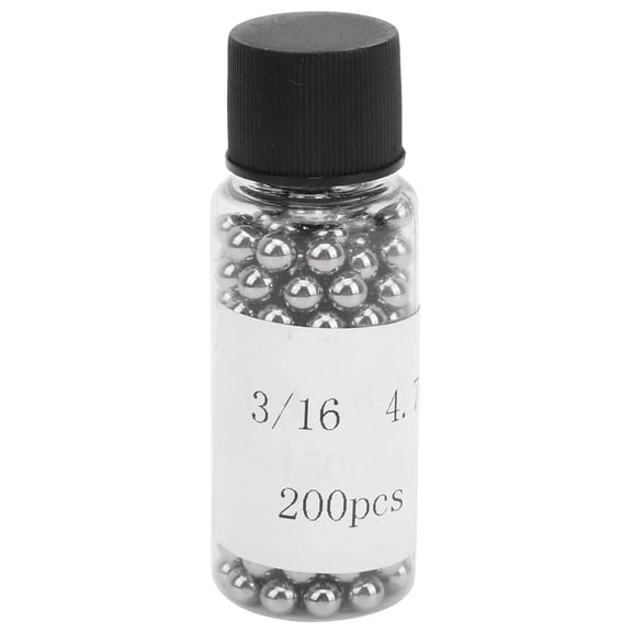 YAHHU 200Pcs Bicycle Bearing Ball 304 Stainless Steel Accessories Industrial Supplies 3/16 inches / 4.76 mm Replacement Parts for Mountain Road Bikes Hubs and Bottom Brackets Hardware Set