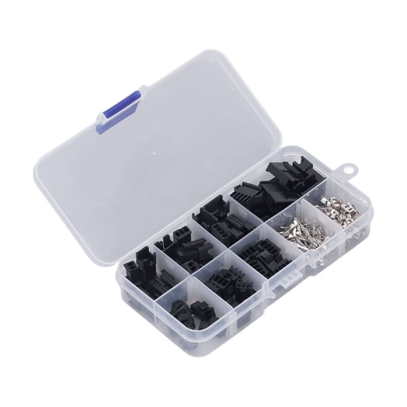 YAHHU 200Pcs Terminal Cable Plug SM 2.54mm Male Female Housing Pin Header Crimp Terminals Connector Assortment Kit (5.12 inches / 13 cm)[cite: 1]