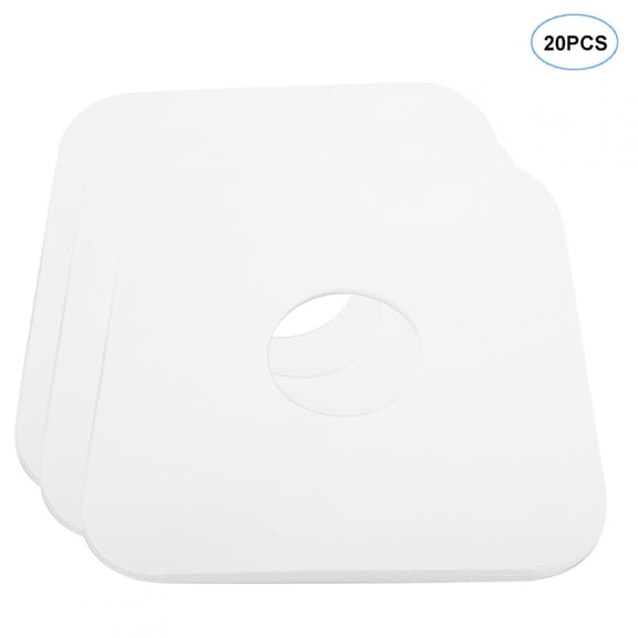 YAHHU 20PCS 12 inches / 30.48 cm Vinyl Record White Paper Bag Anti-Static CD Player Protective Case Cover Storage Sleeves for Turnable Record Collection Reliable Disc Protection