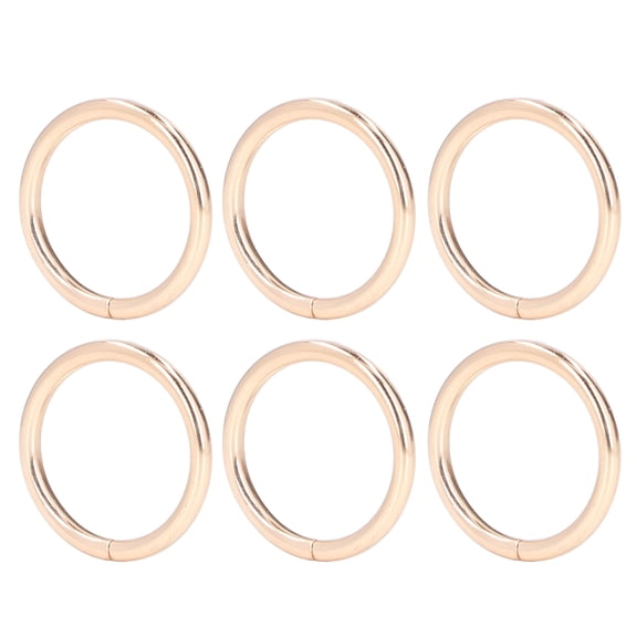 YAHHU 20Pcs Metal O Rings 1.26 inches / 32mm Inner Diameter Iron Craft Loops for Purse Making Bag Straps Hardware Replacement Crafting Supply (Gold) - 20 Count Pack