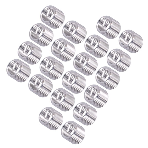YAHHU 20Pcs Thread Repair M12 x 1.75 Wire Threaded Insert Nut Coiled Wire Extension Consumables 1.5D