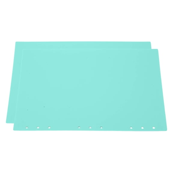 YAHHU 20pcs Binding Presentation Covers, B5 9-Hole PP Plastic Frosted Covers, Light Green (10.63 inches / 27 cm)