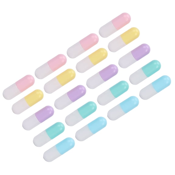 YAHHU 20pcs Empty Lipstick Tubes Mini DIY Lip Balm Bottles Sticks Case Cosmetic Container For Travel And Homemade Crafts Multi-color 3.54 inches / 9 cm[cite: 1]